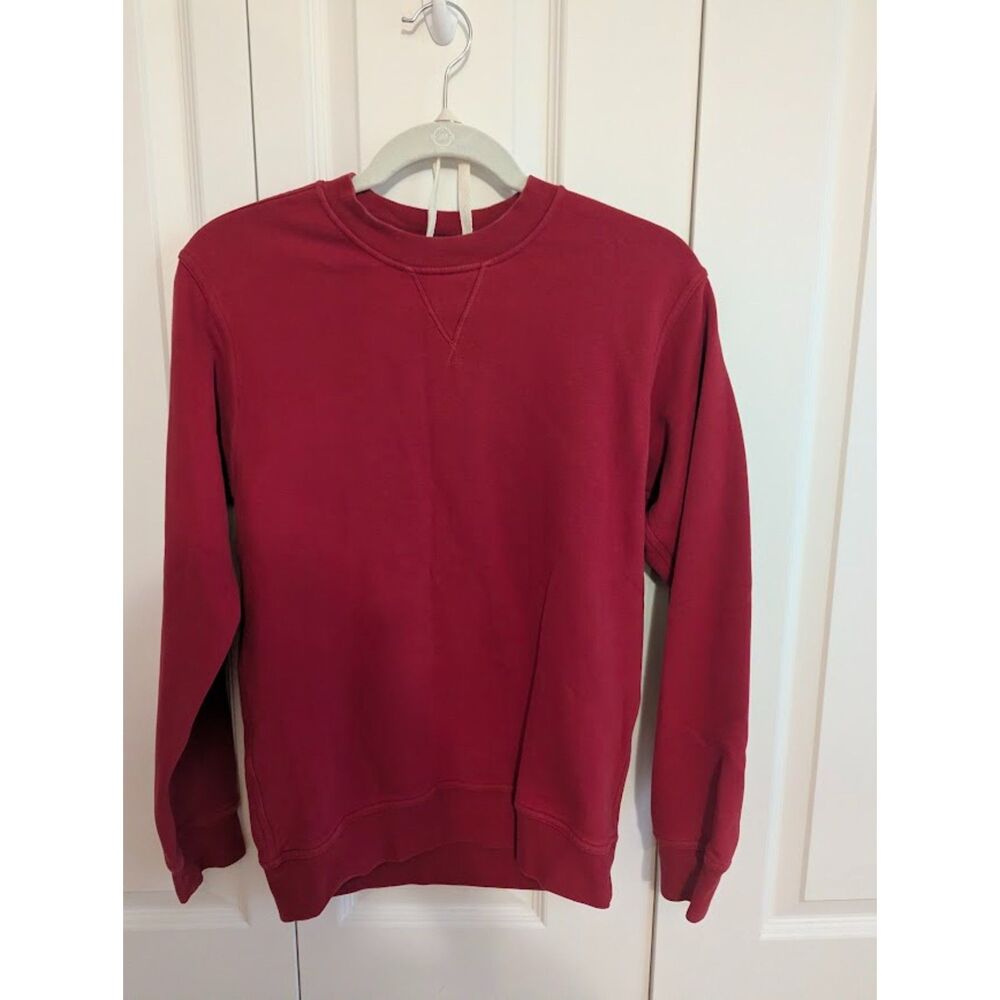 Lululemon "Dark Red" POCC ? Perfectly Oversized Crew Small ? Sweatshirt